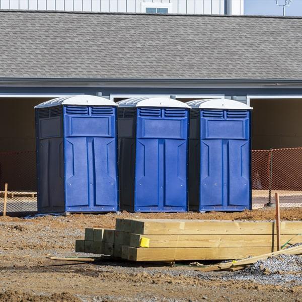 Heavy-duty construction site porta potty in Somerville Drive, Maryland